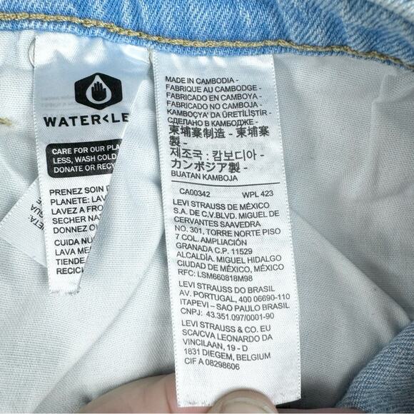 Levi's Women's Plus Size 501 Original High-Rise Distressed Jean Shorts Size 20W - Picture 13 of 15